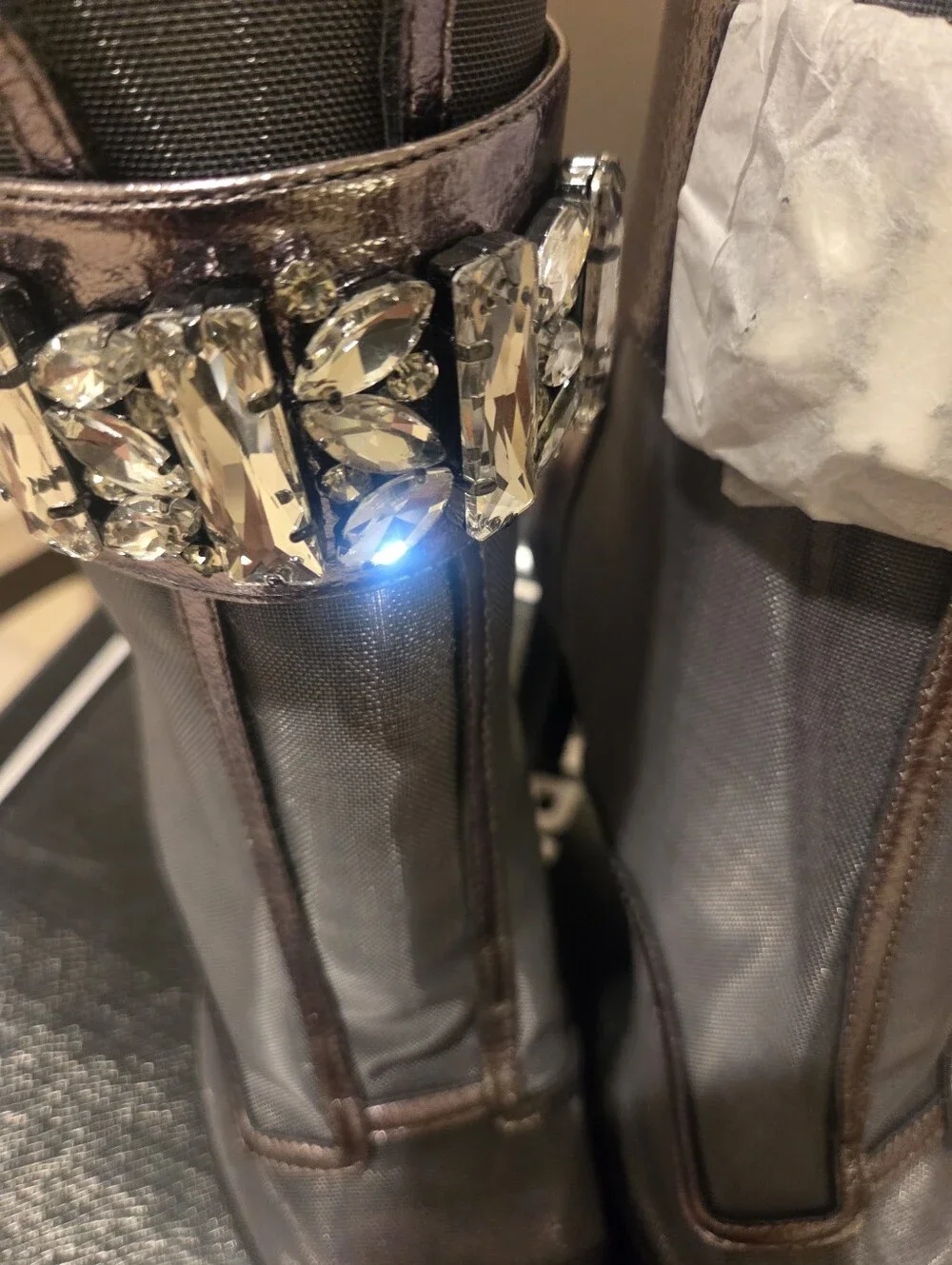 Karl Lagerfeld Paris Blayze Pewter Peep Toe
